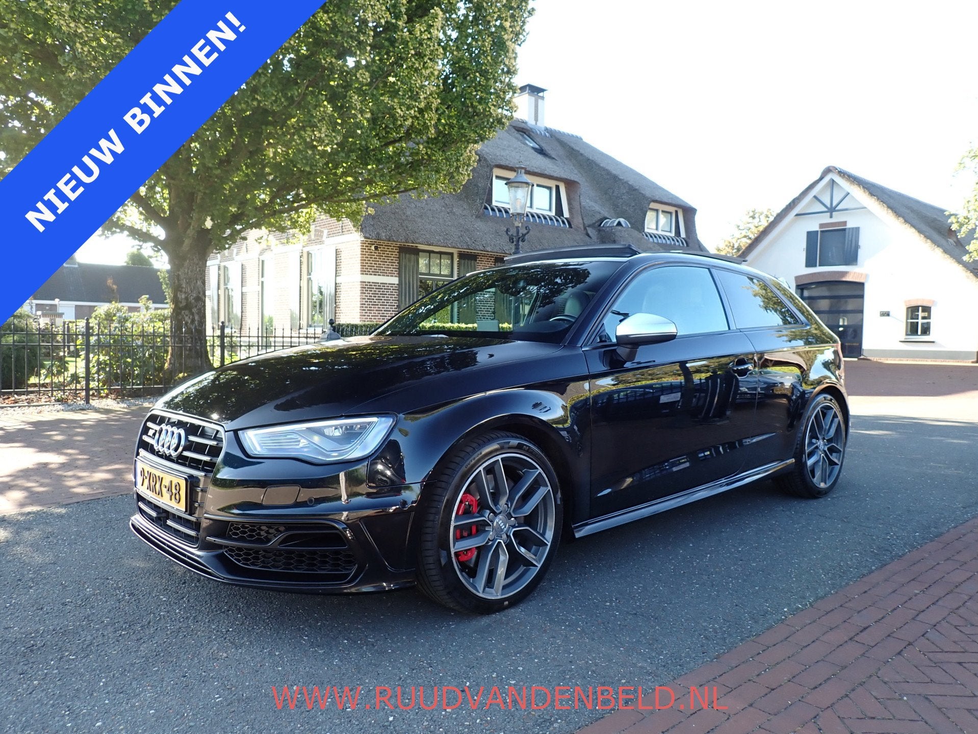 Audi S3 2.0TFSI quattro Pro Line Plus SCHUIF-KANTELDAK / B&O, Automaat, S3, 4 cilinders, Zwart