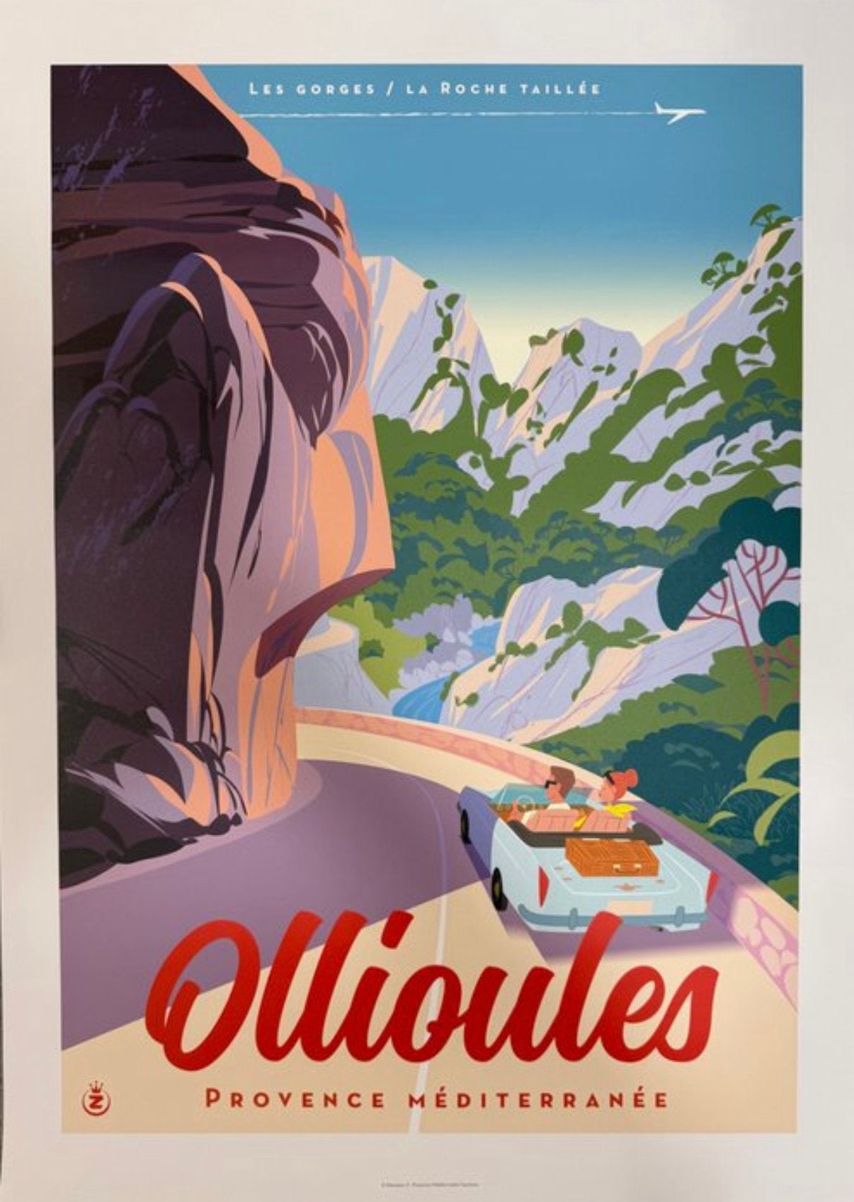Poster Ollioules Frankrijk, van Monsieur Z., Ophalen of Verzenden