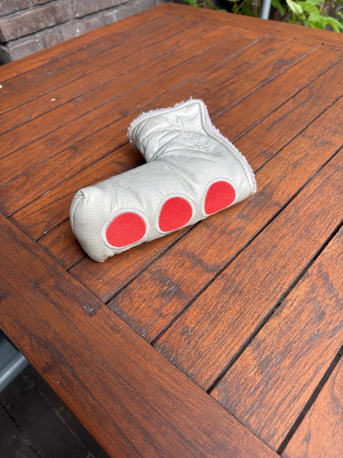 Scotty Cameron Putter Headcover - Grijs/Rood, Ophalen of Verzenden, Gebruikt, Overige typen, Overige merken