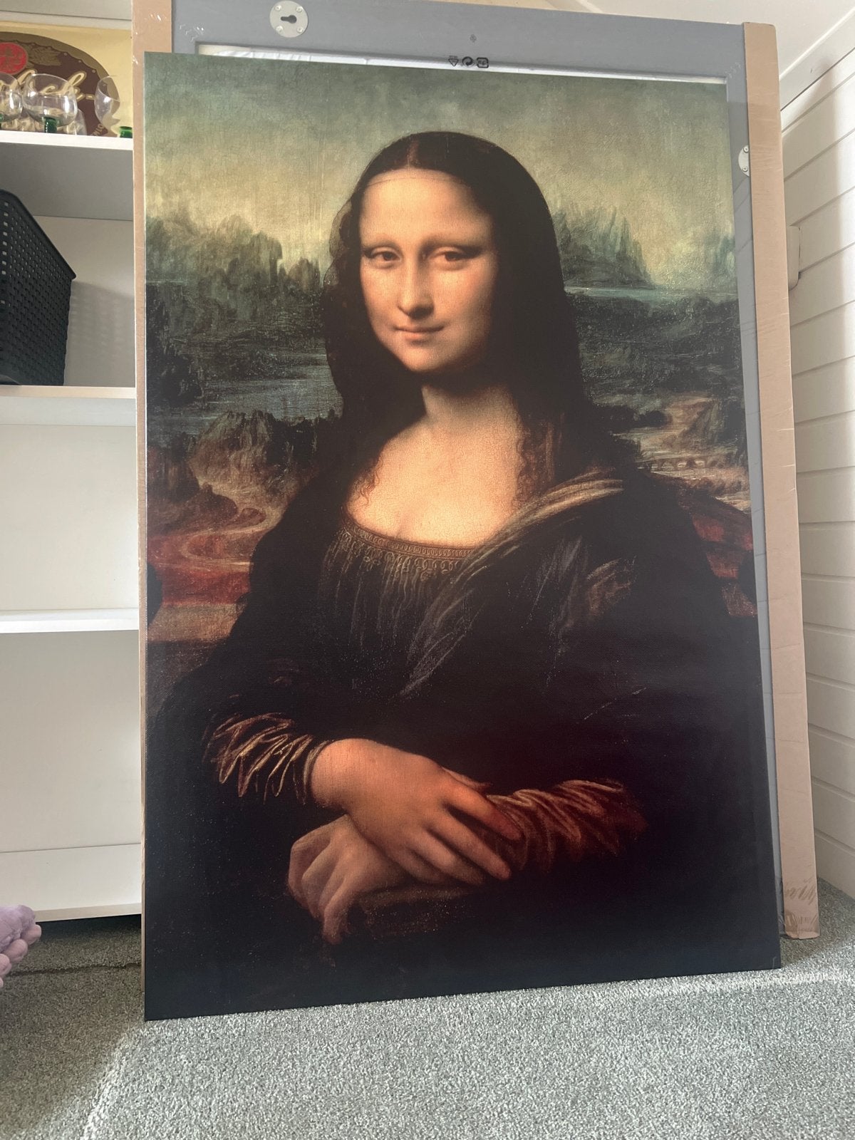 Mona Lisa schilderij, Ophalen, Doek, Portret of Personen, Klassiek