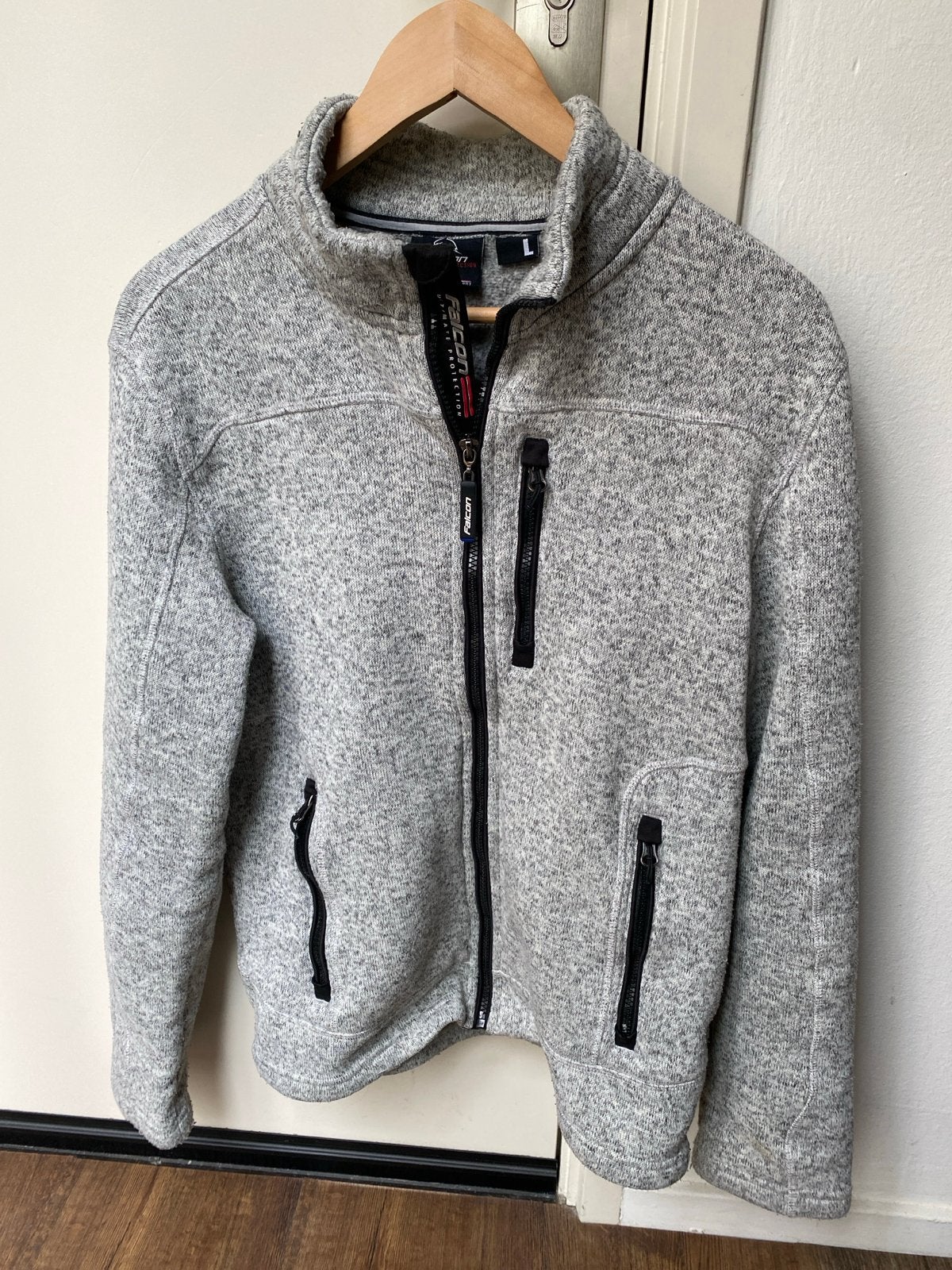 Falcon Heren Fleece Vest Maat L Grijs, Ophalen, Zo goed als nieuw, Maat 52/54 (L), Grijs