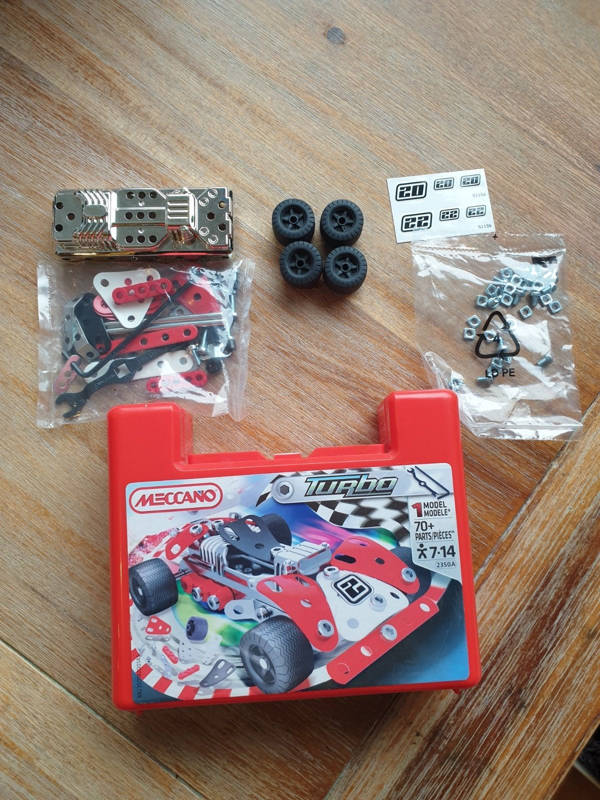 Nieuwe Meccano Turbo 2350A–complete raceauto bouwset in koff, Ophalen of Verzenden, Nieuw