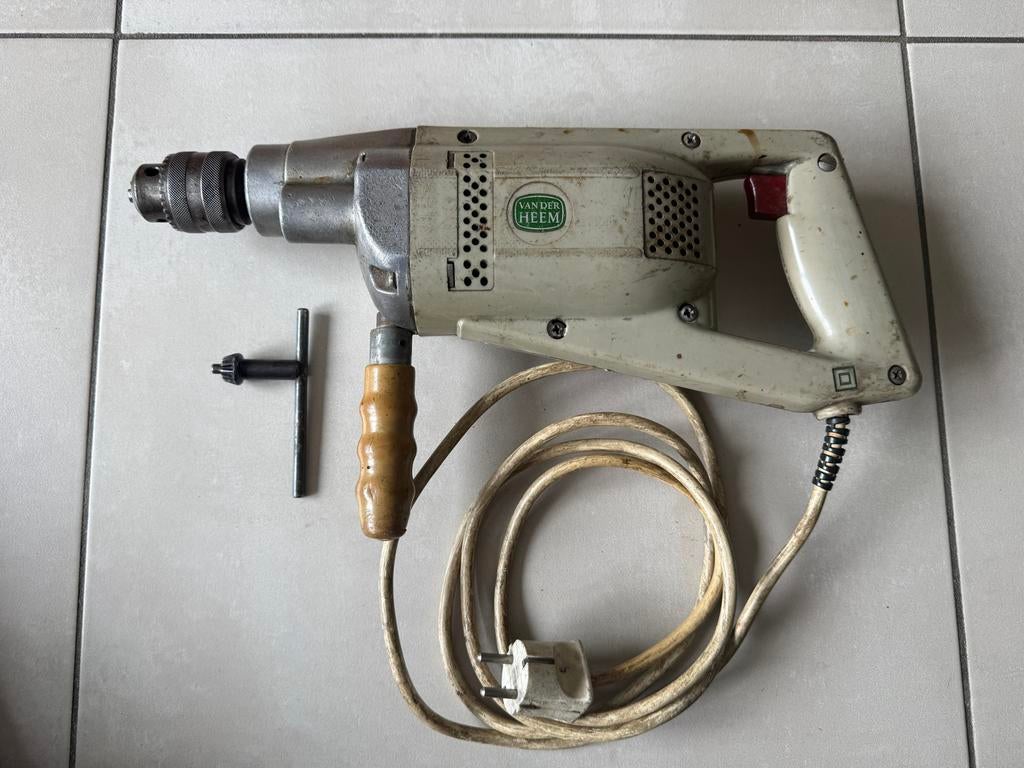 Vintage VAN DER HEEM Boormachine - Heavy Duty, Ophalen, Gebruikt, Minder dan 400 watt, Boormachine