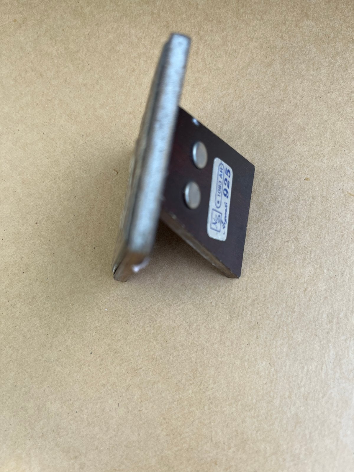 Zilveren icoon 925 met houten standaard, Ophalen of Verzenden, Zilver