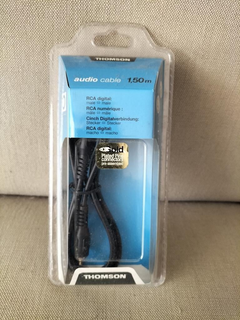 Thomson RCA Digitale Audiokabel - 1.50m, Ophalen of Verzenden, Nieuw, Minder dan 2 meter, Overige kabels