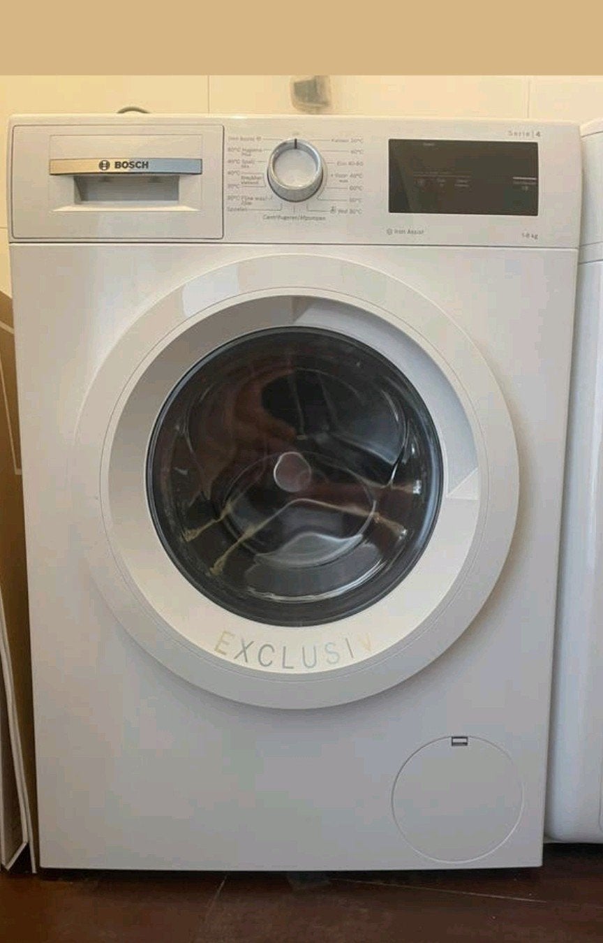 Bosch volautomaat wasmachine 8 kilo, Ophalen, 1200 tot 1600 toeren, 8 tot 10 kg, Zo goed als nieuw