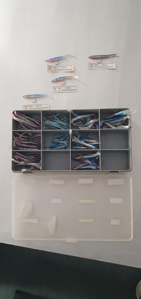 Zandspiering imitatie voor zeebaars e.d. circa 90 stuks, Ophalen of Verzenden