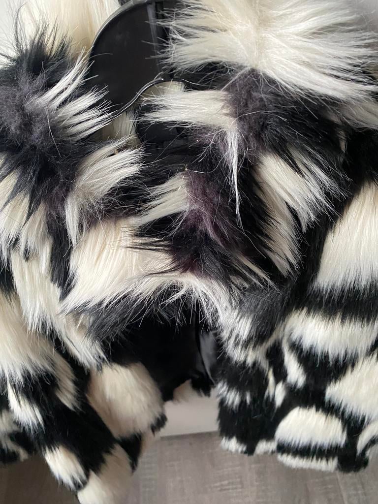 Fur bontjasje, Kleding | Dames, Jassen | Winter, Ophalen of Verzenden, Gedragen, Maat 36 (S), Zwart
