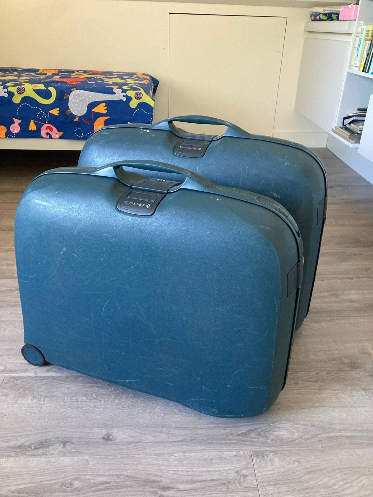 Samsonite Kofferset 2-delig met dubbele beveiliging, Ophalen, Gebruikt, 20 tot 30 cm, 60 tot 80 cm
