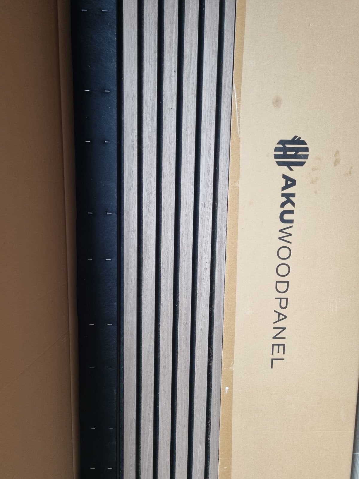AKUWOODPANEEL 240x60 Walnoot + losse stukken (gratis), 220 cm, Hout, Nieuw, Bruin