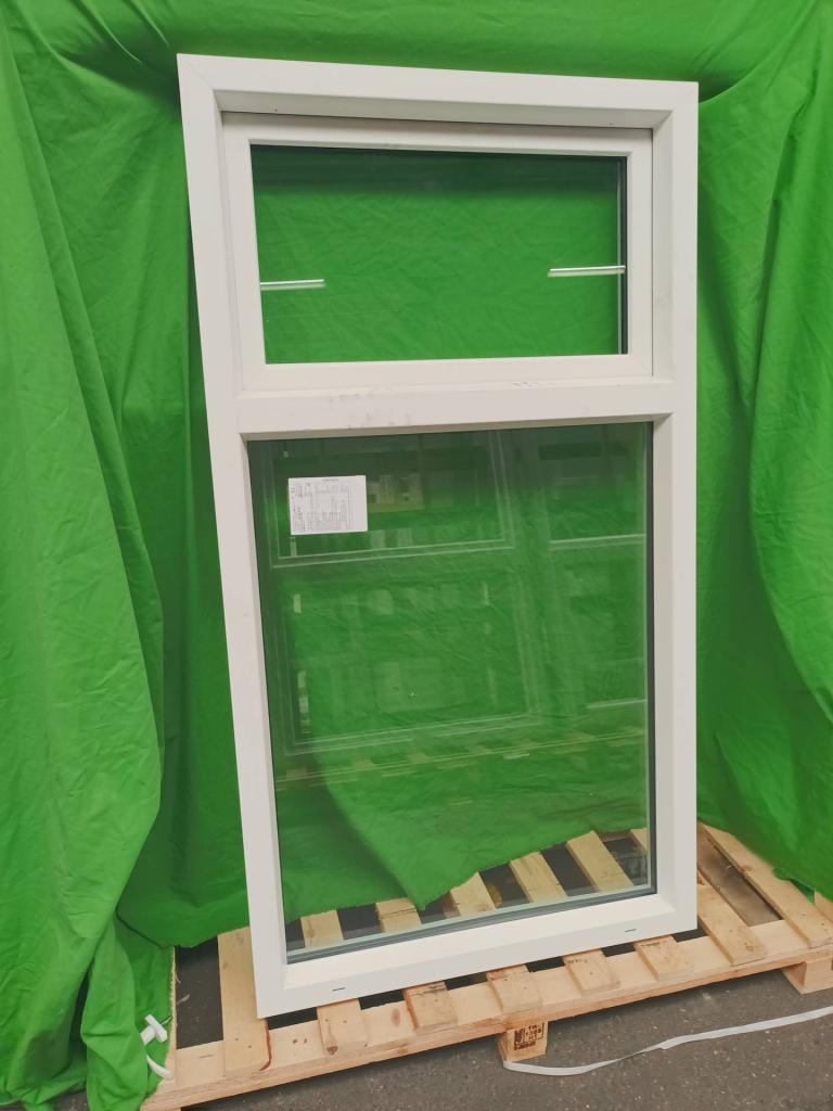 Kunststof Draaikiep vast kozijn  b98,6 x h179 -2362-, Doe-het-zelf en Verbouw, Kunststof, Raamkozijn, Niet ingevuld, Ophalen of Verzenden