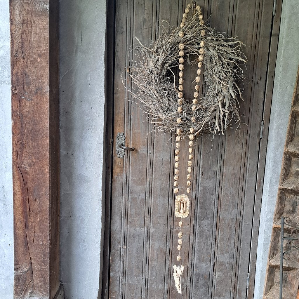 Grote zware rozenkrans van hars mooie details *Etage3*, Huis en Inrichting, Woonaccessoires | Overige, ., Ophalen of Verzenden