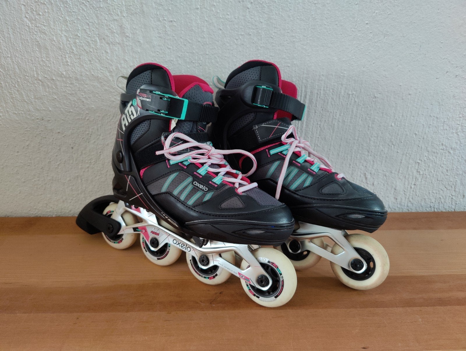 Skates Fit 5 Oxelo Decathlon kinderen kids dames 38-41, Ophalen of Verzenden, Verstelbaar, Zo goed als nieuw, Kinderen