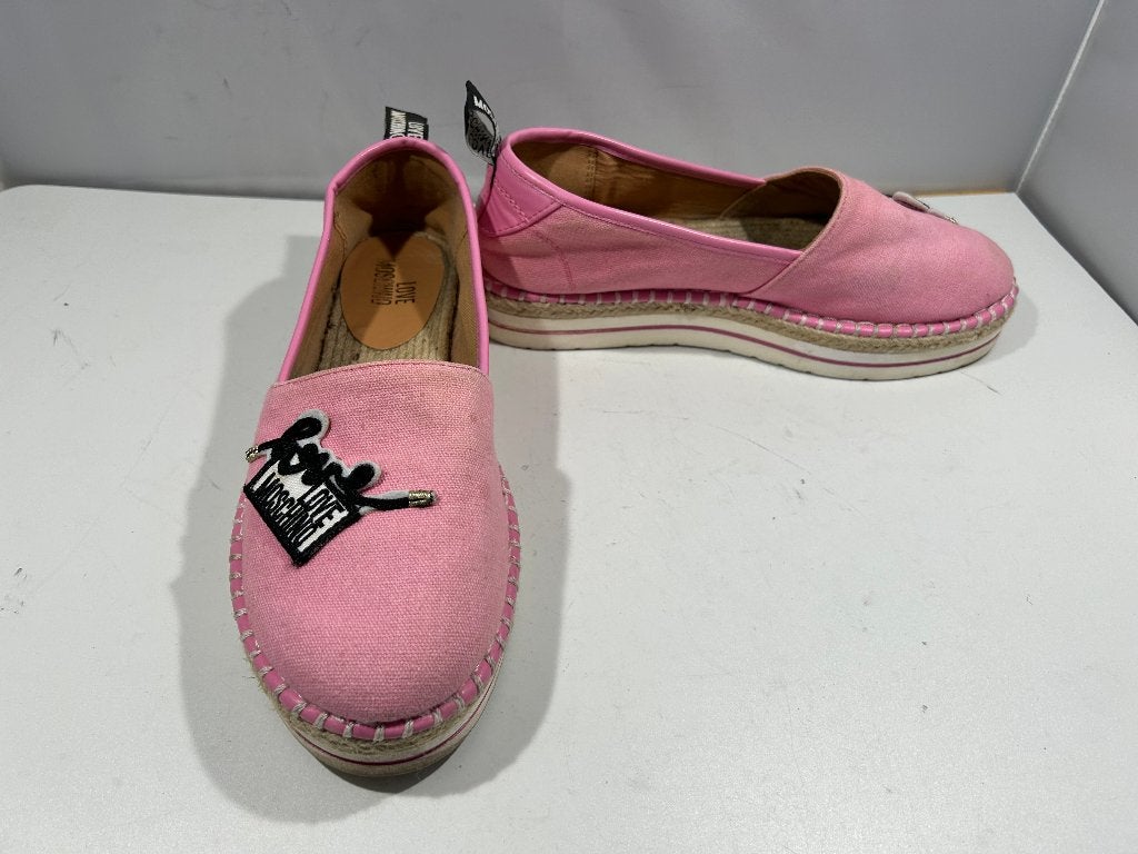 Love Moschino, maat 38, happy roze instappers, Love Moschino, Verzenden, Instappers, Roze