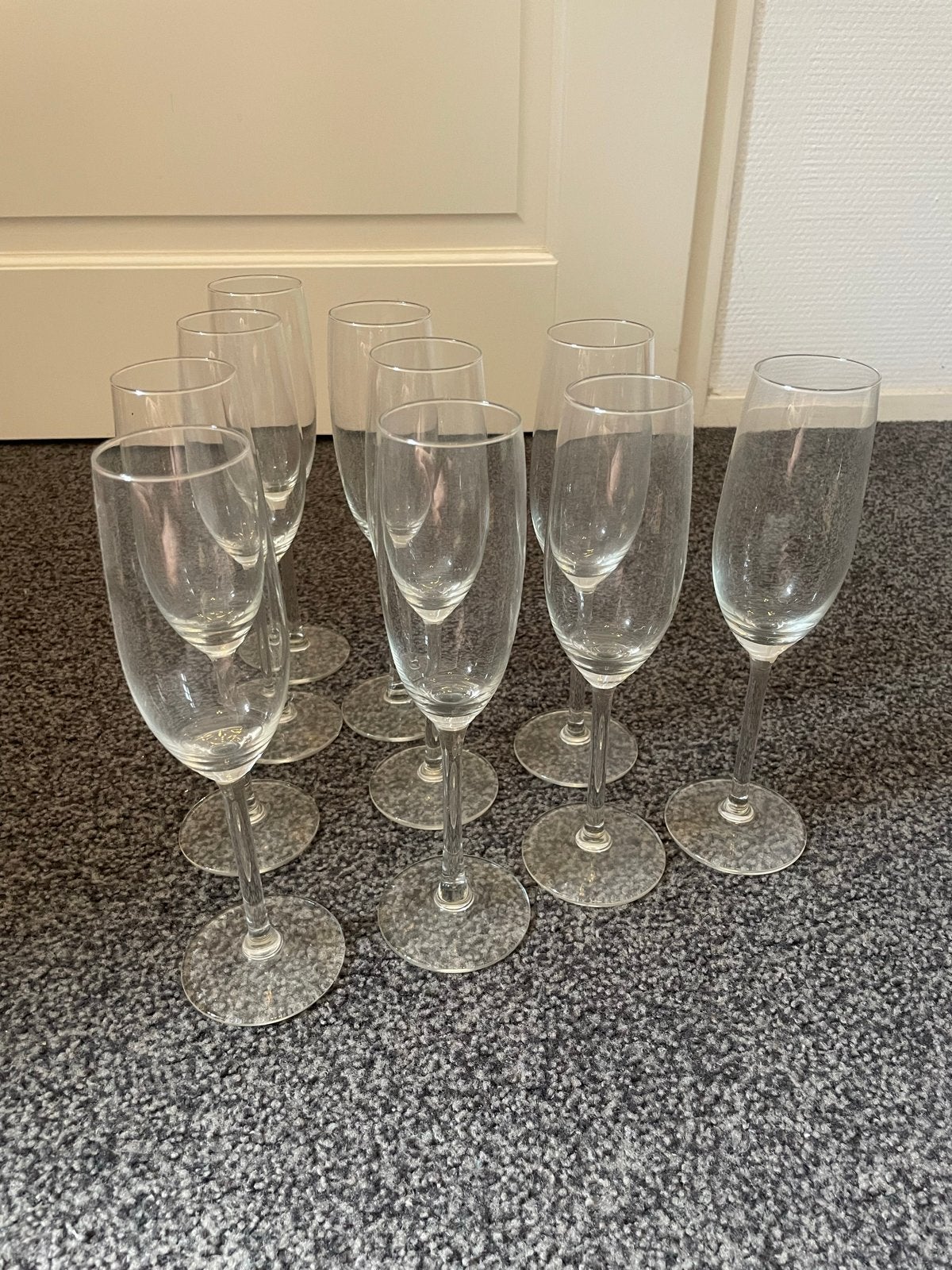 10 stuks champagne glazen, Ophalen, Glas of Glazen, Overige merken, Overige stijlen