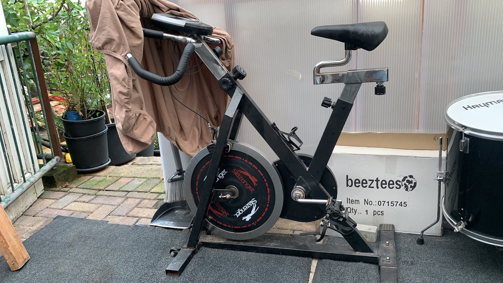 Slazenger Spinningfiets - Gebruikt maar functioneel, Ophalen, Gebruikt, Spinningfiets, Metaal