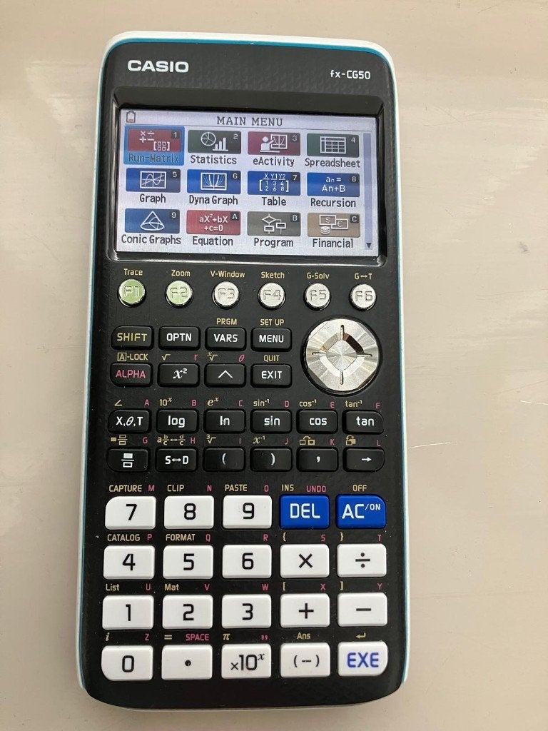 Casio fx-CG50 - Grafische rekenmachine, Diversen, Rekenmachines, Ophalen of Verzenden, Grafische rekenmachine, Gebruikt