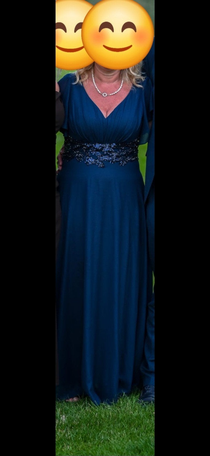 Galajurk, Kleding | Dames, Gelegenheidskleding, Galajurk, Blauw, Maat 42/44 (L), Lautinel