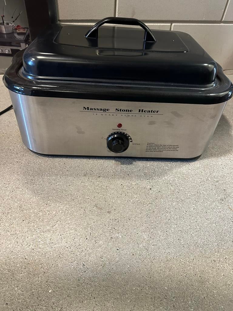 Complete hotstone massageset met pan, Ophalen of Verzenden, Hotstone