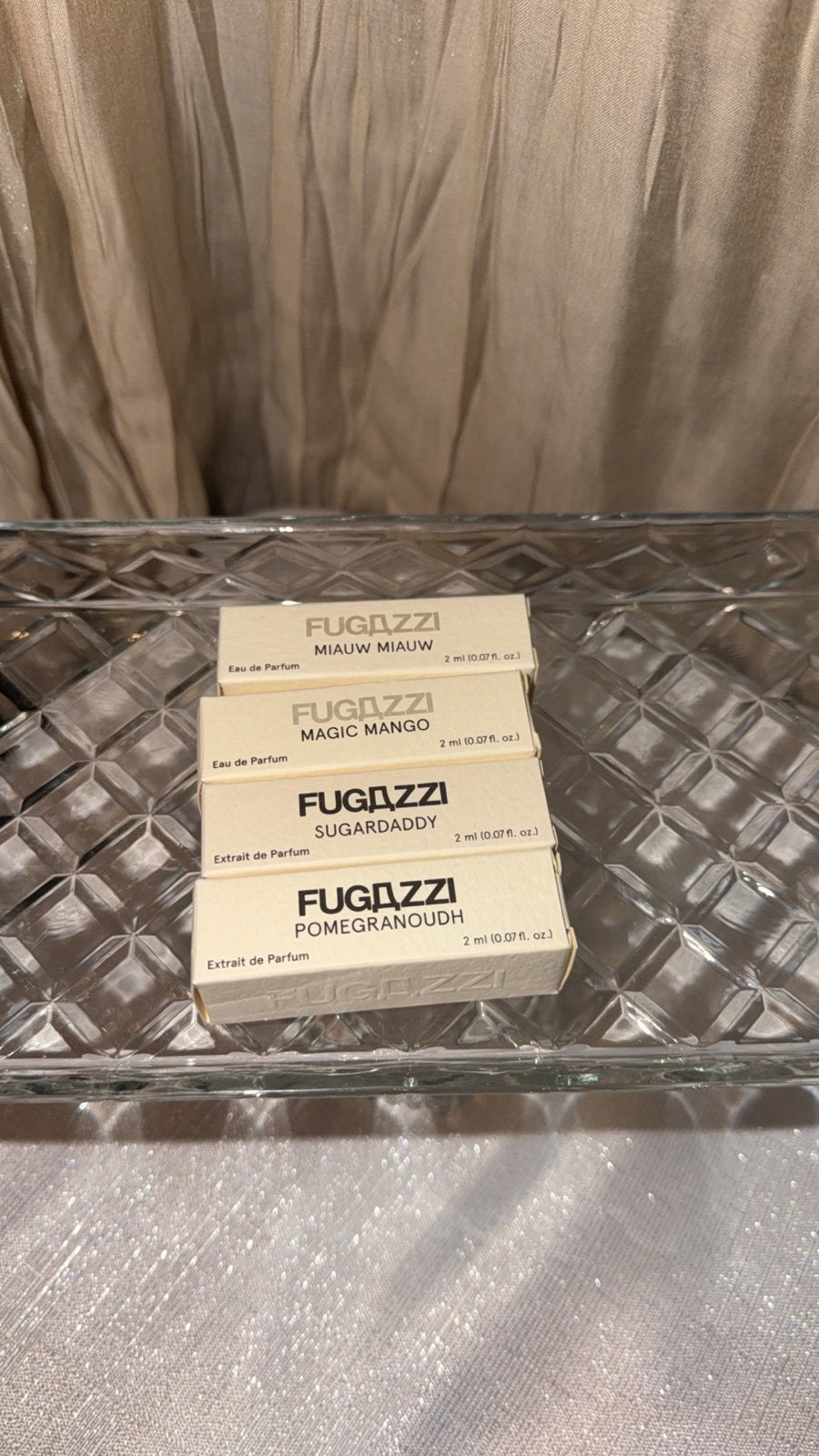 Fugazzi parfum samples, Verzenden, Zo goed als nieuw