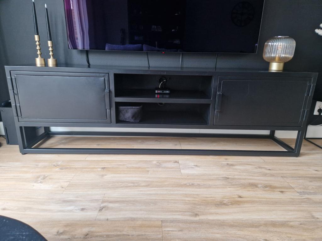 Mooi tv meubel te koop!, Ophalen, Gebruikt, 200 cm of meer, Minder dan 100 cm