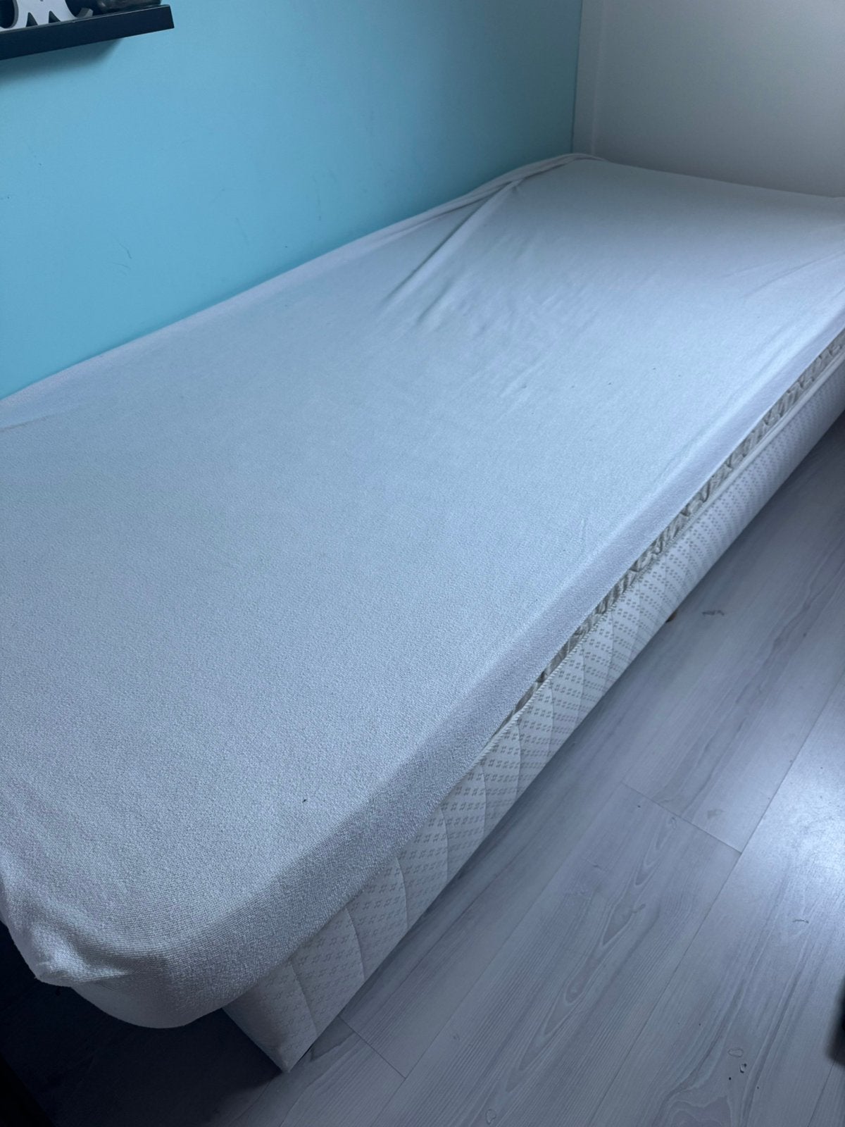 1 persoons boxspring inclusief matras, Ophalen, Zo goed als nieuw, Eenpersoons, 90 cm