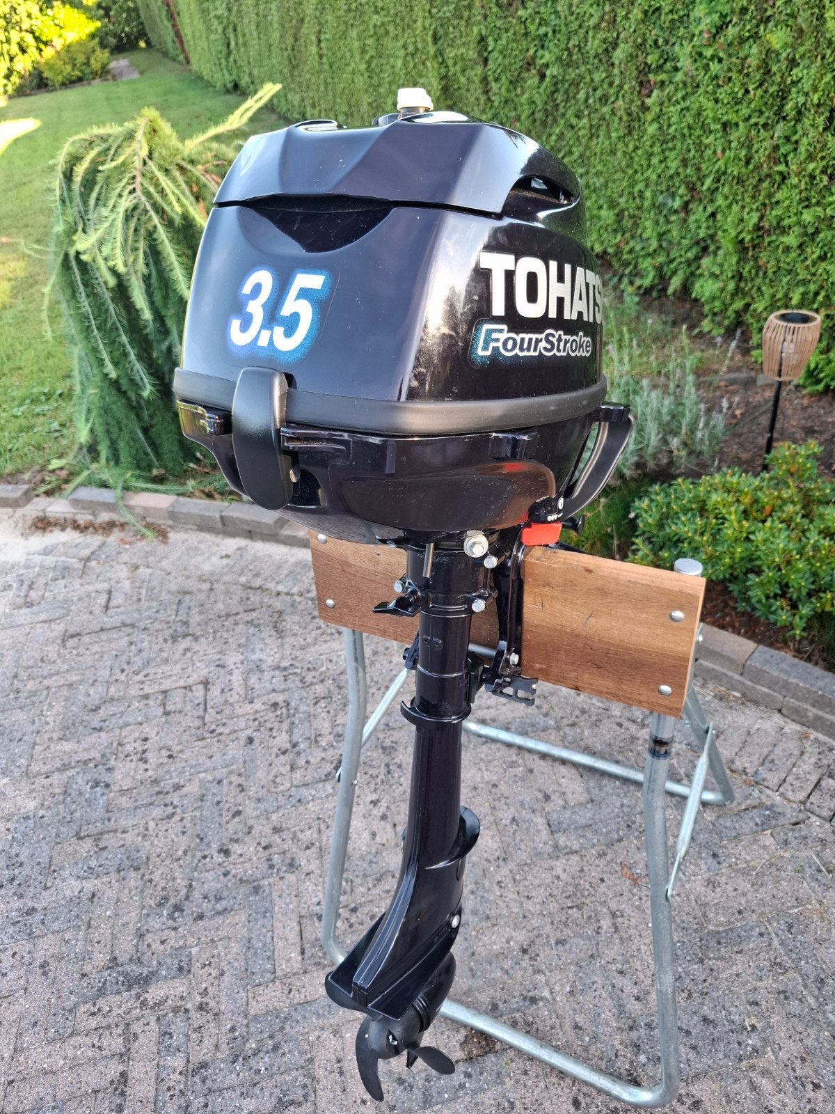Tohatsu 3.5 PK Buitenboordmotor 2016- Nieuwstaat!, Watersport en Boten, Minder dan 5 pk, Viertaktmotor, Ophalen of Verzenden, Zo goed als nieuw