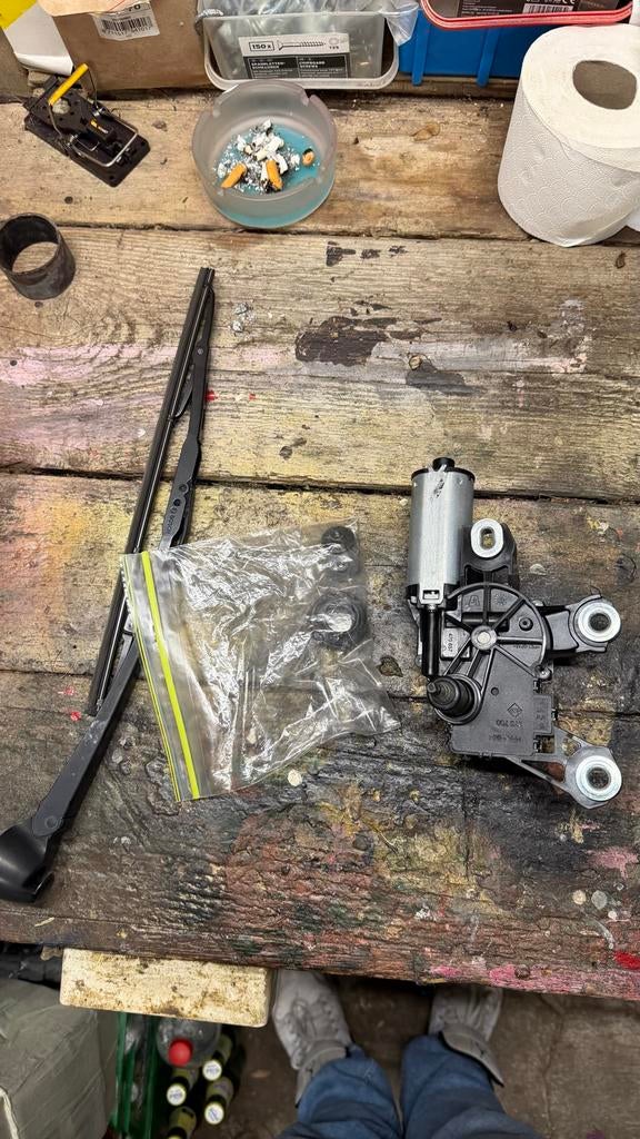 VW Golf 4 Achterruitenwisser + Motor, Ophalen of Verzenden, Gebruikt, Volkswagen