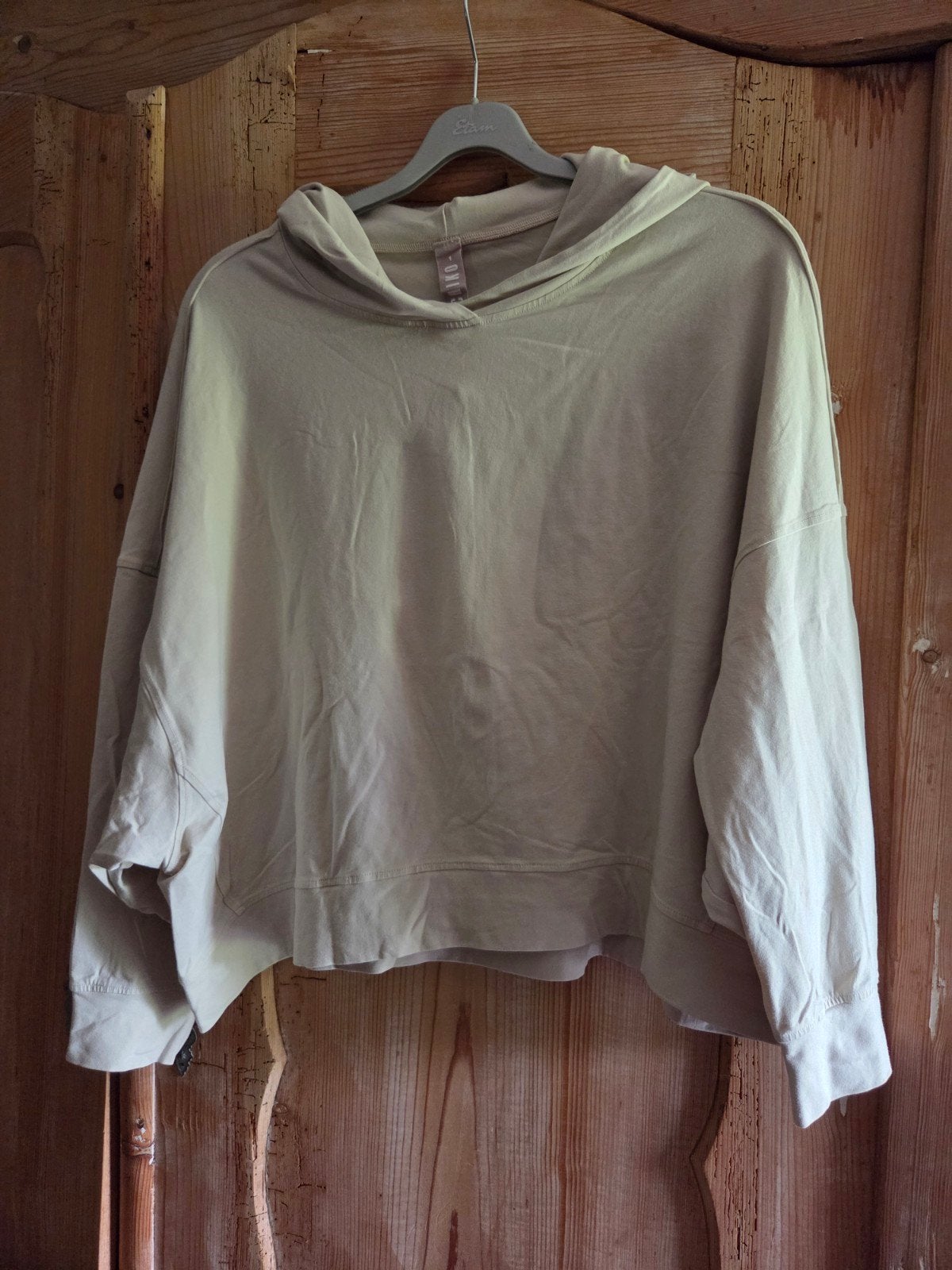 Ischiko trui met capuchon, mt 1, Kleding | Dames, Ophalen of Verzenden, Zo goed als nieuw, Beige