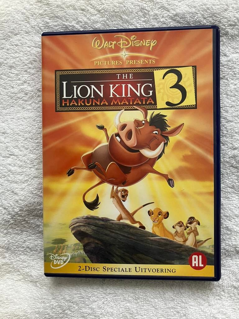 the lion king 3 hakuna matata DVD walt Disney, Alle leeftijden, Ophalen of Verzenden, Zo goed als nieuw, Overige soorten
