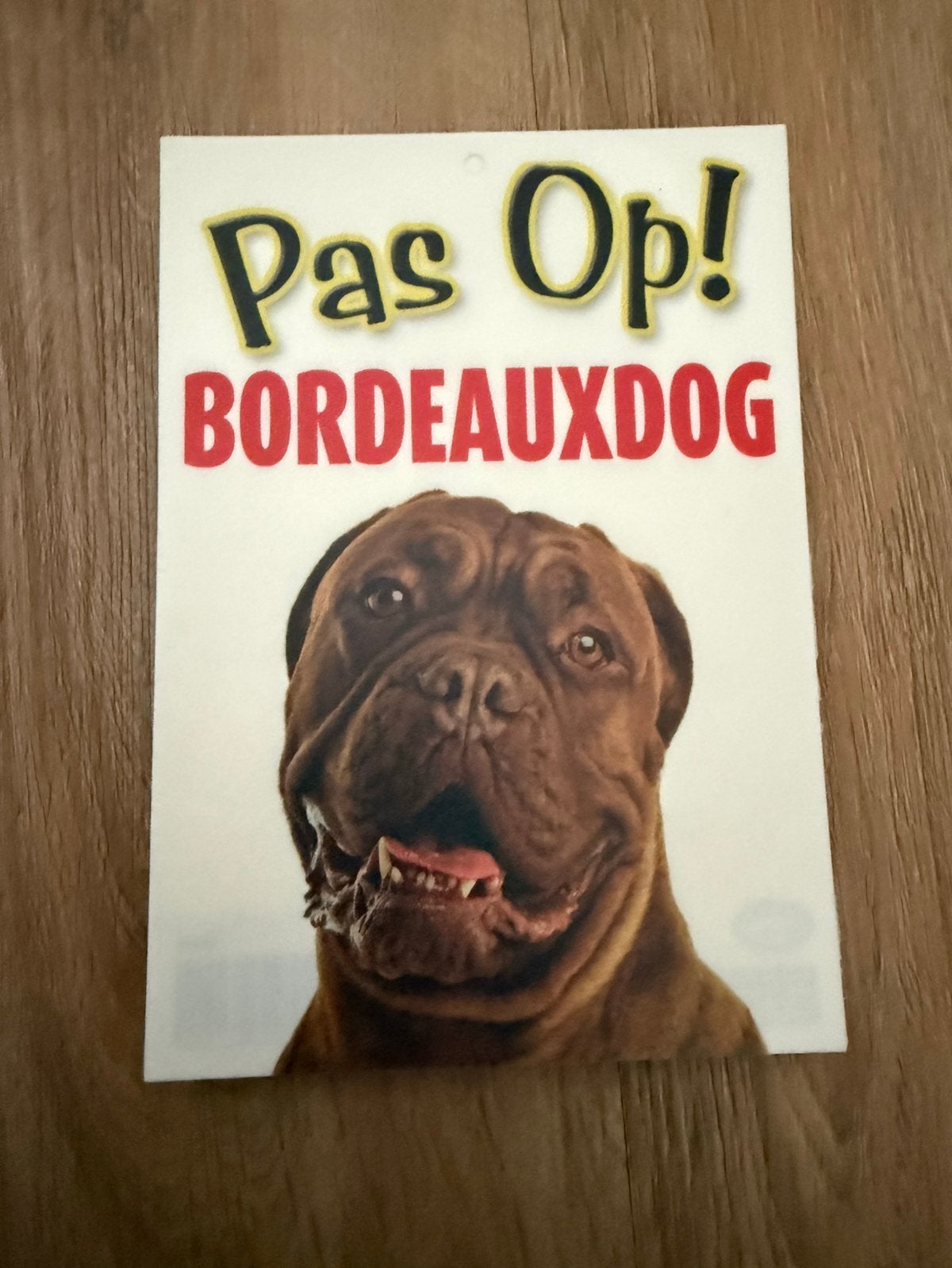 Waakbord bordeaux dog, Ophalen of Verzenden, Nieuw