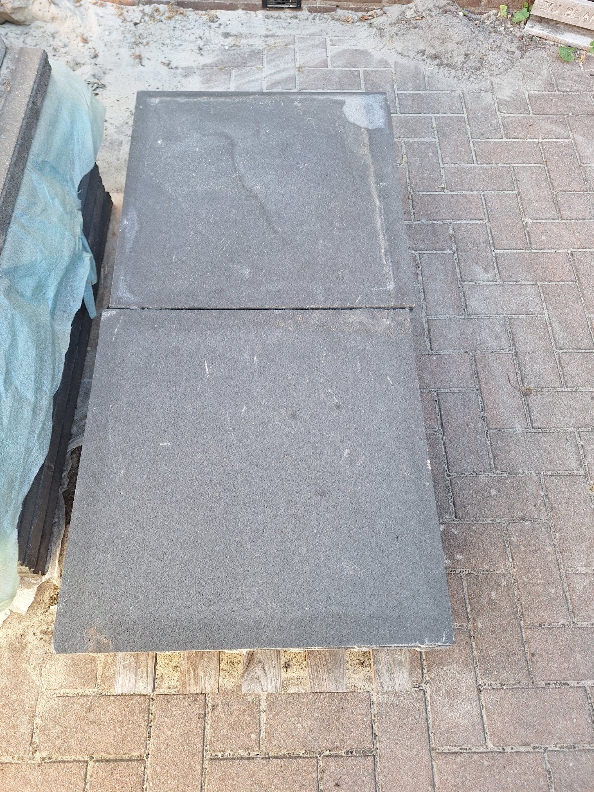 Betonnen terrastegels en opsluitbanden, Tuin en Terras, Ophalen of Verzenden, Nieuw, Beton, Terrastegels