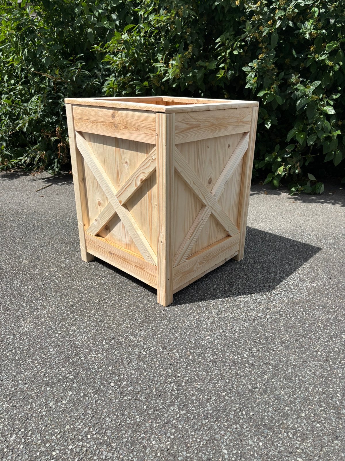 Bloembak met verstek details (leveren op afspraak), Tuin en Terras, Bloembakken en Plantenbakken, Ophalen, Zo goed als nieuw, 60 tot 100 cm