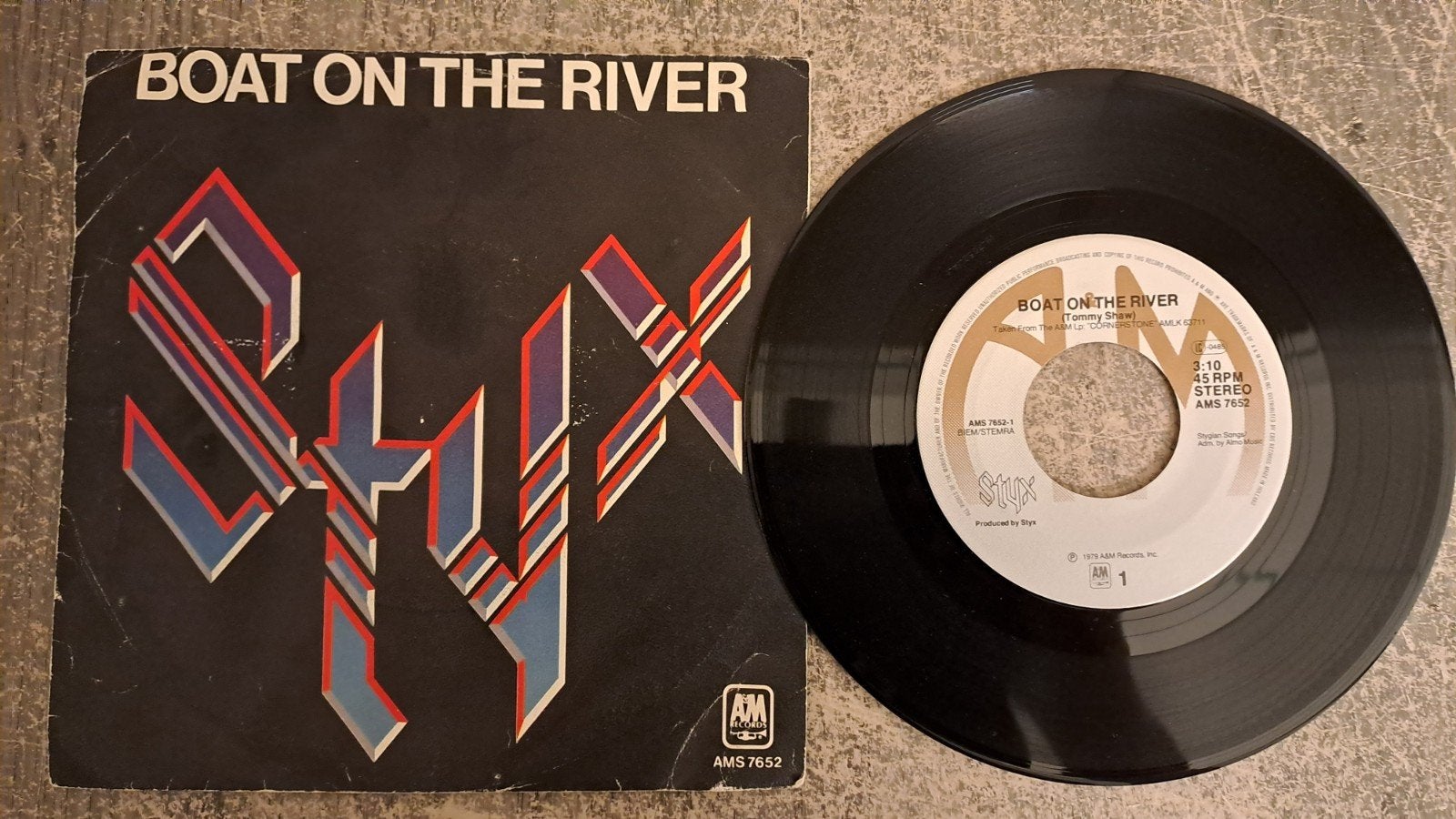 Styx  - boat on the river, Cd's en Dvd's, Vinyl Singles, Gebruikt, 7 inch, Single, Pop