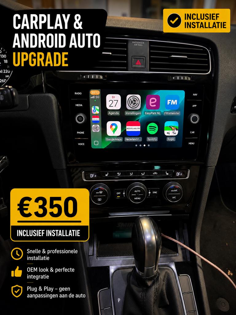 Volkswagen CarPlay & Android Auto Upgrade (incl. montage), Auto diversen, Auto-accessoires, Nieuw, Ophalen of Verzenden