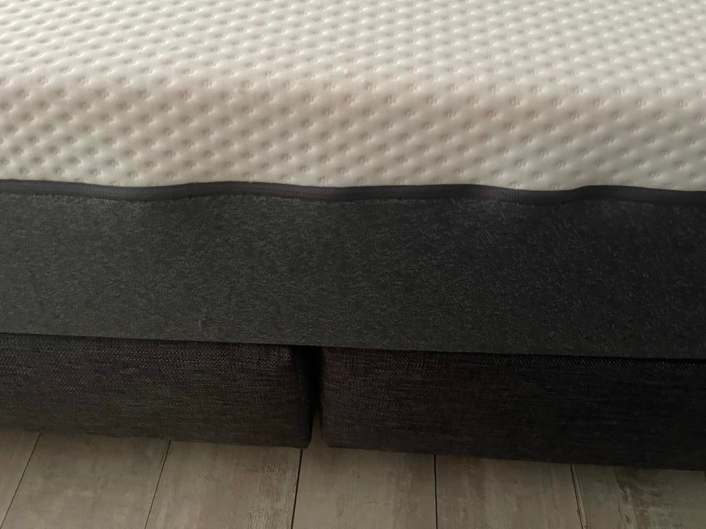 Boxspring met Emma matras zo goed als nieuw, Huis en Inrichting, Ophalen of Verzenden, Zo goed als nieuw, Tweepersoons, 160 cm