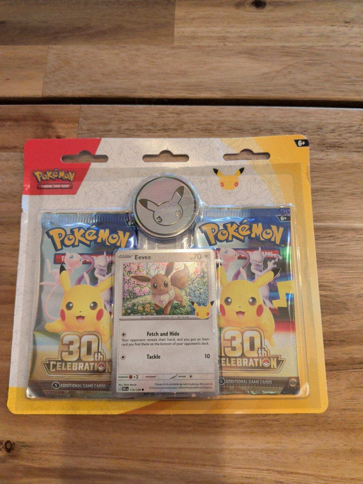Pokémon 30th Celebration Booster Packs met Eevee kaart, Ophalen, Nieuw, Booster, Foil