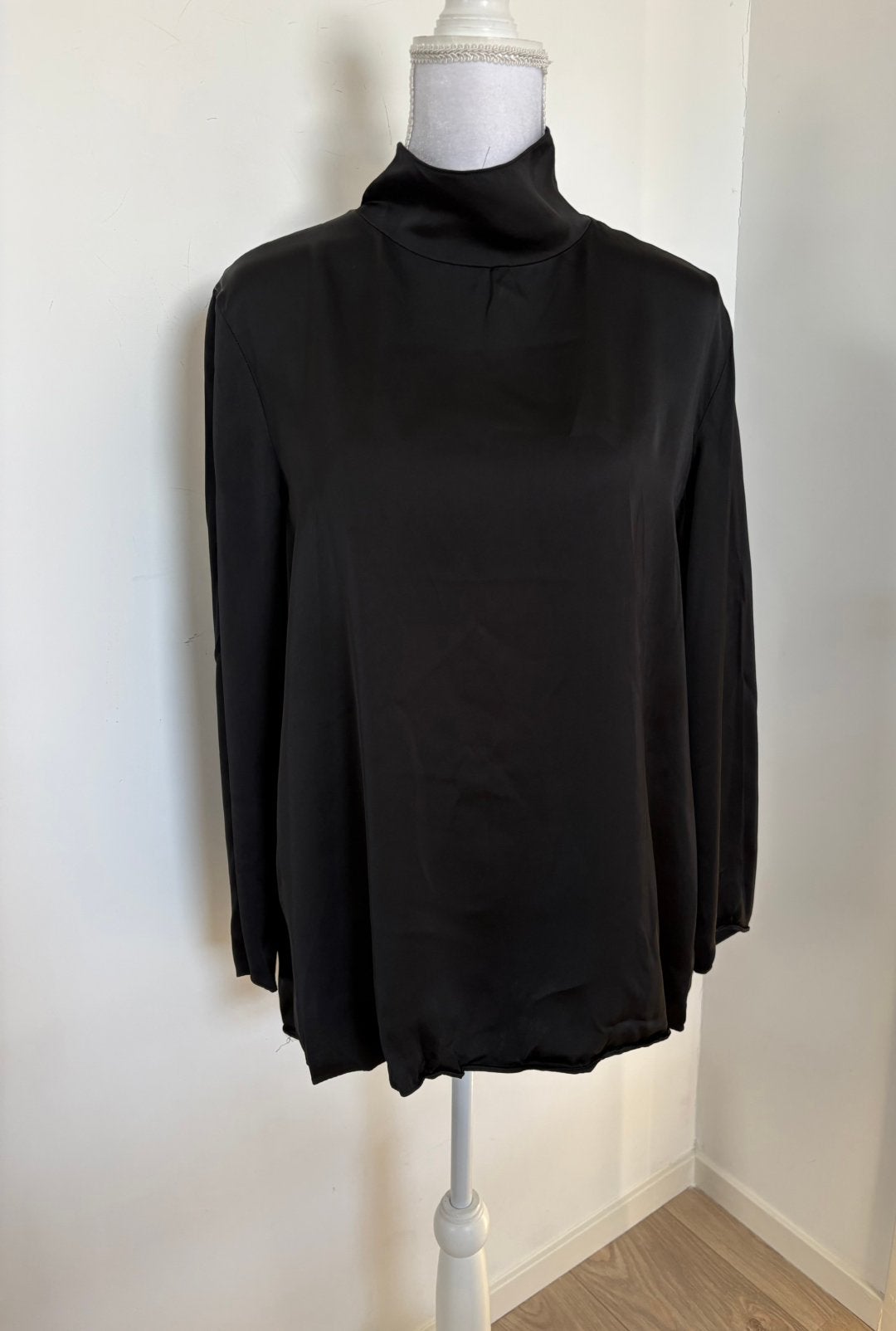 Zwarte ZARA blouse - maat M, Ophalen of Verzenden, Zo goed als nieuw, Maat 38/40 (M), Zwart