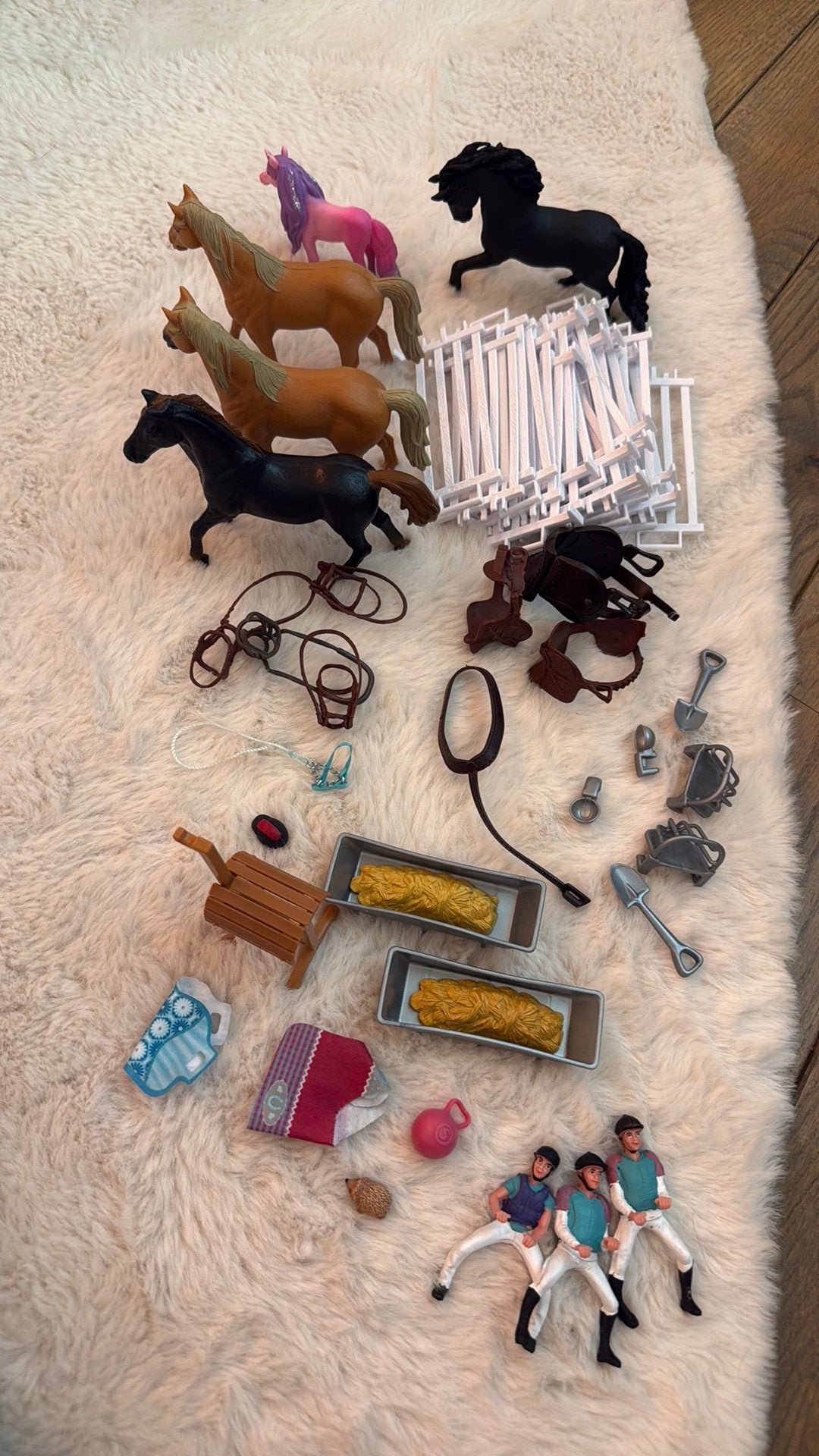Playmobiel en schleich set, Ophalen of Verzenden, Zo goed als nieuw, Poppenhuis
