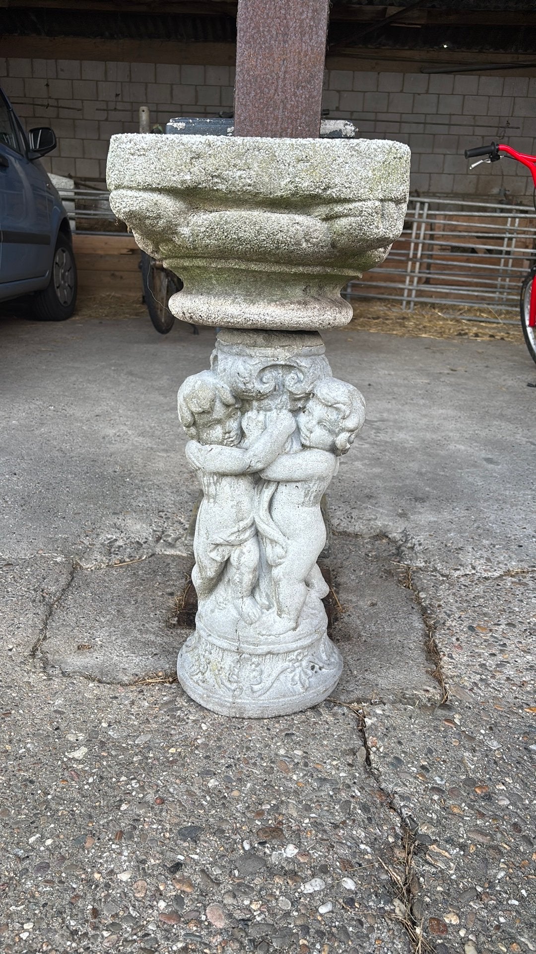 Tuinsokkel, Ophalen, Rond, Beton, 60 cm of meer
