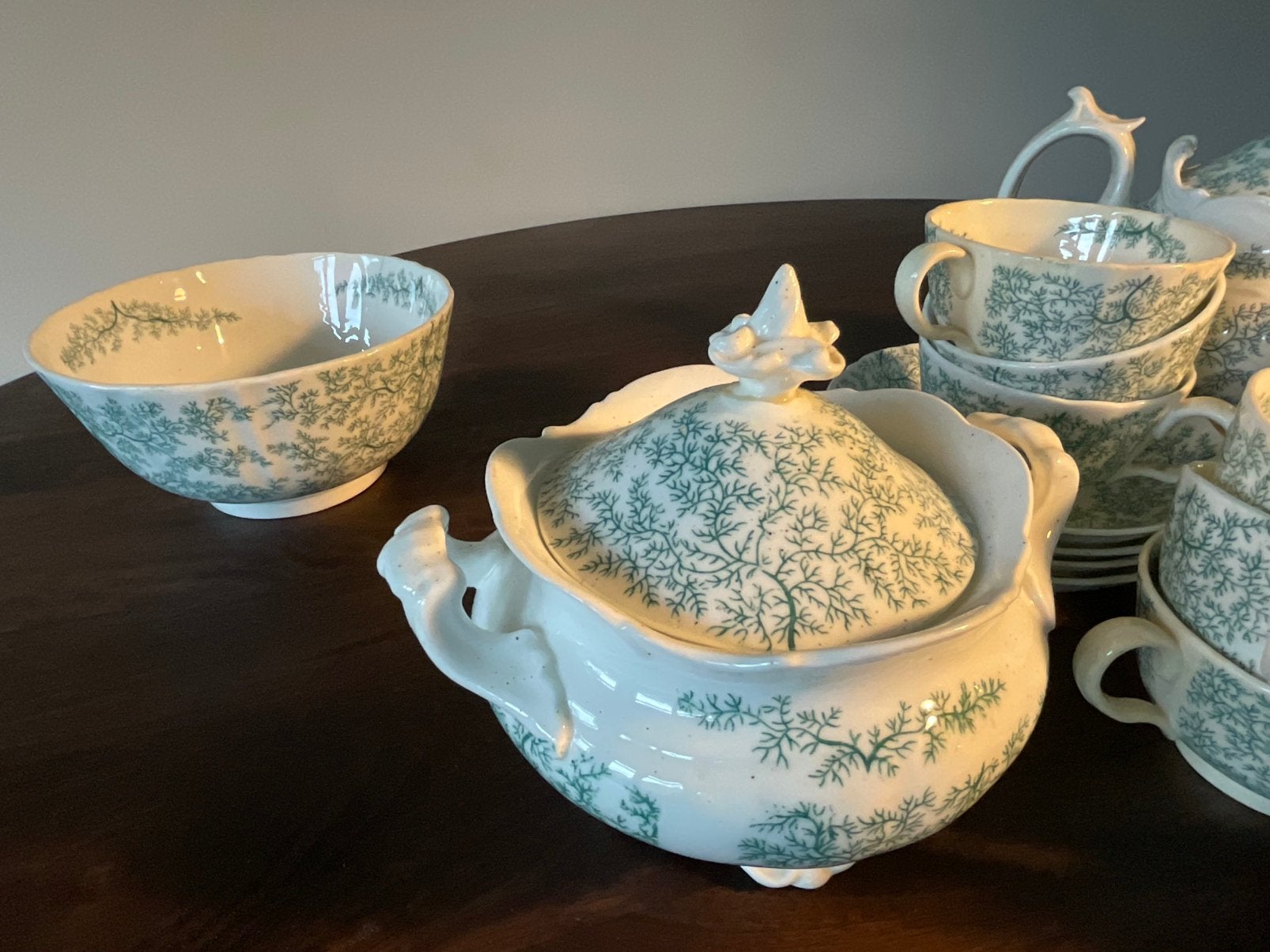 Thee Service zeewier antiek Engels Wileman & Co, Antiek en Kunst, Ophalen of Verzenden