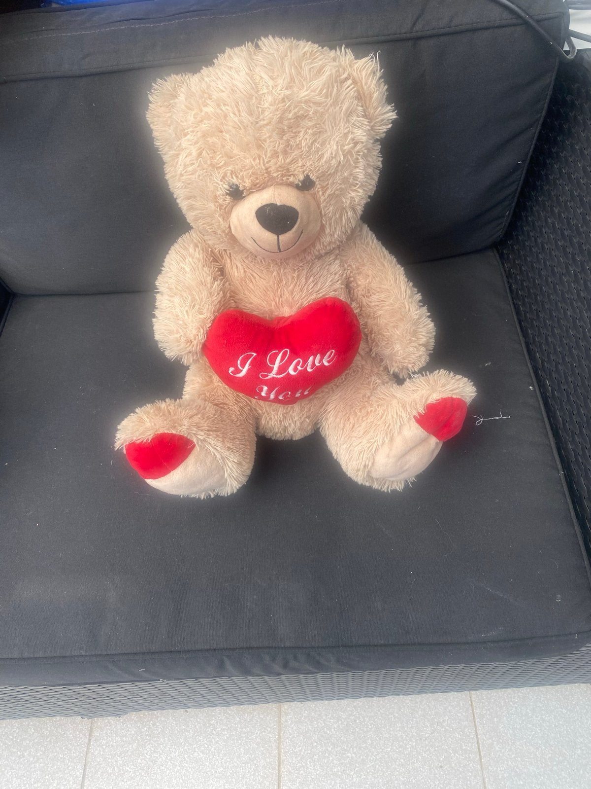 Grote knuffelbeer met 'I Love You' hart, Kinderen en Baby's, Speelgoed | Knuffels en Pluche, Overige merken, Overige karakters