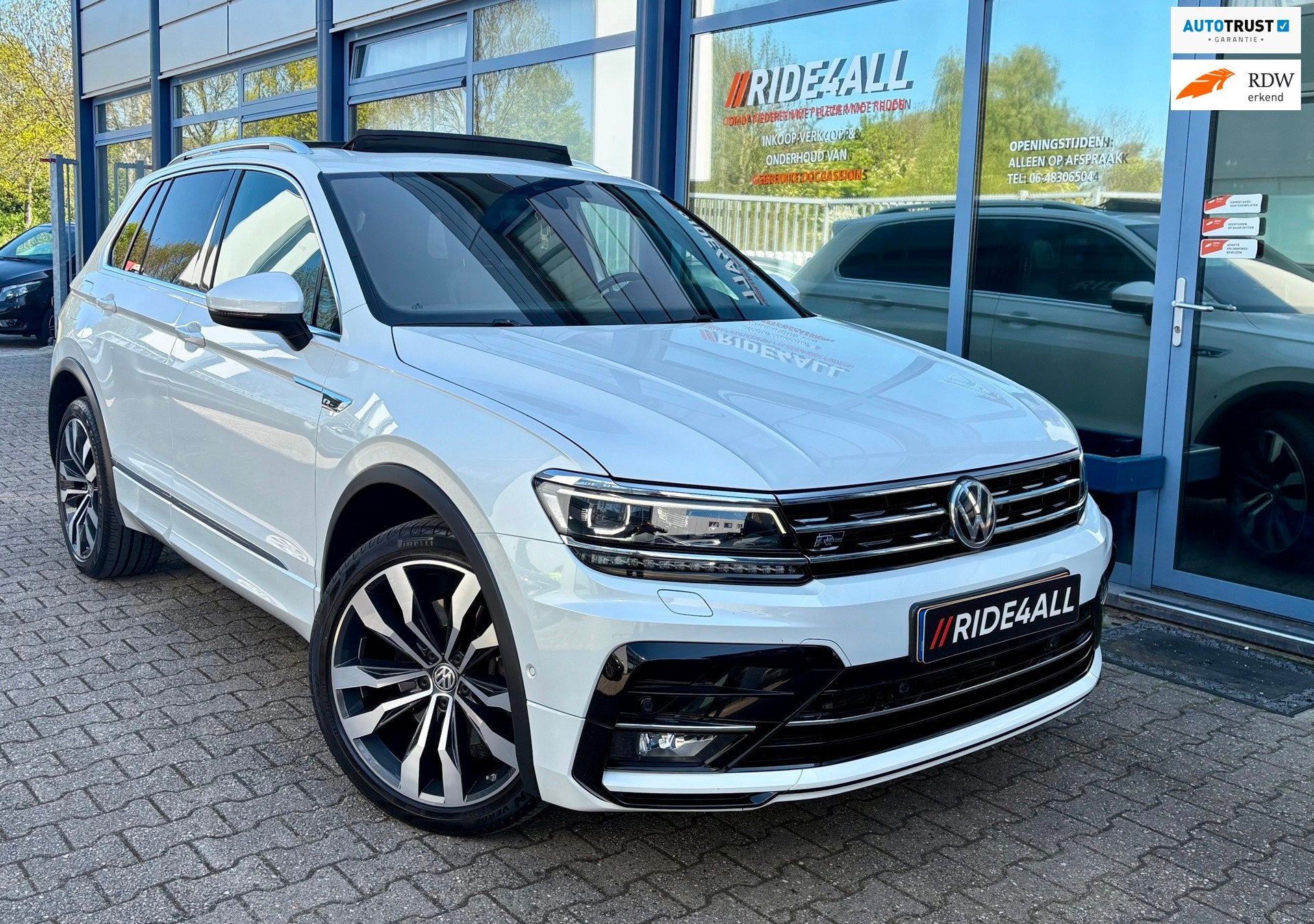 Volkswagen Tiguan 2.0 TSI 4Motion Highline 220PK/3xR-LINE/PA, Auto's, Dealer onderhouden, Gebruikt, Euro 6, 1984 cc