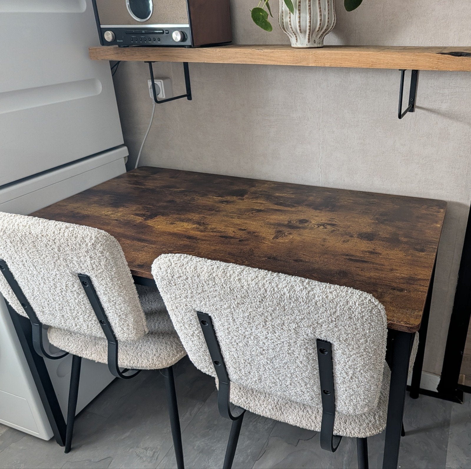 Keuken eethoek, Huis en Inrichting, Ophalen, Zo goed als nieuw, 4 tot 6 stoelen