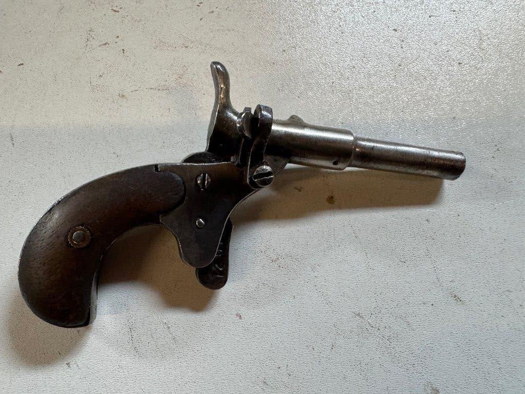 Antiek derringer pistool voor 1870 vintage, Ophalen of Verzenden, Overige soorten, Overige gebieden, Overige typen