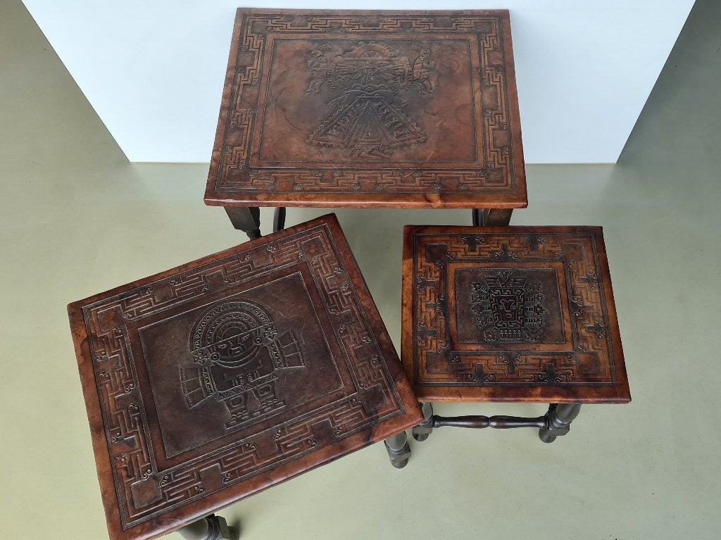 div. vintage retro mimiset nesttafels set bijzettafeltje, Verzamelen, Retro, Ophalen, Huis en Inrichting