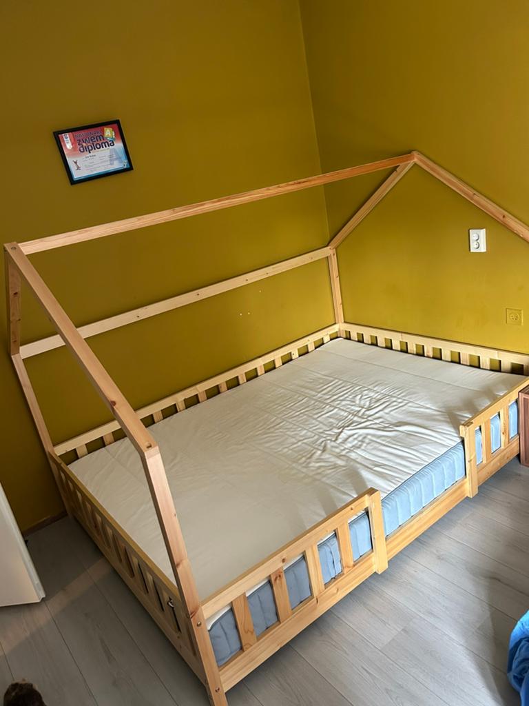 Twee persoons huis bed, 180 cm of meer, Ophalen, Lattenbodem, 100 cm of meer