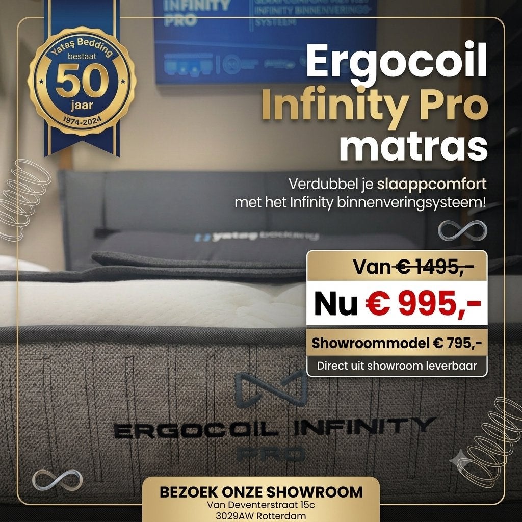 Yatas Bedding Ergocoil Infinity Matras - Ultiem Comfort, Ophalen, Overige maten, Matras, Nieuw