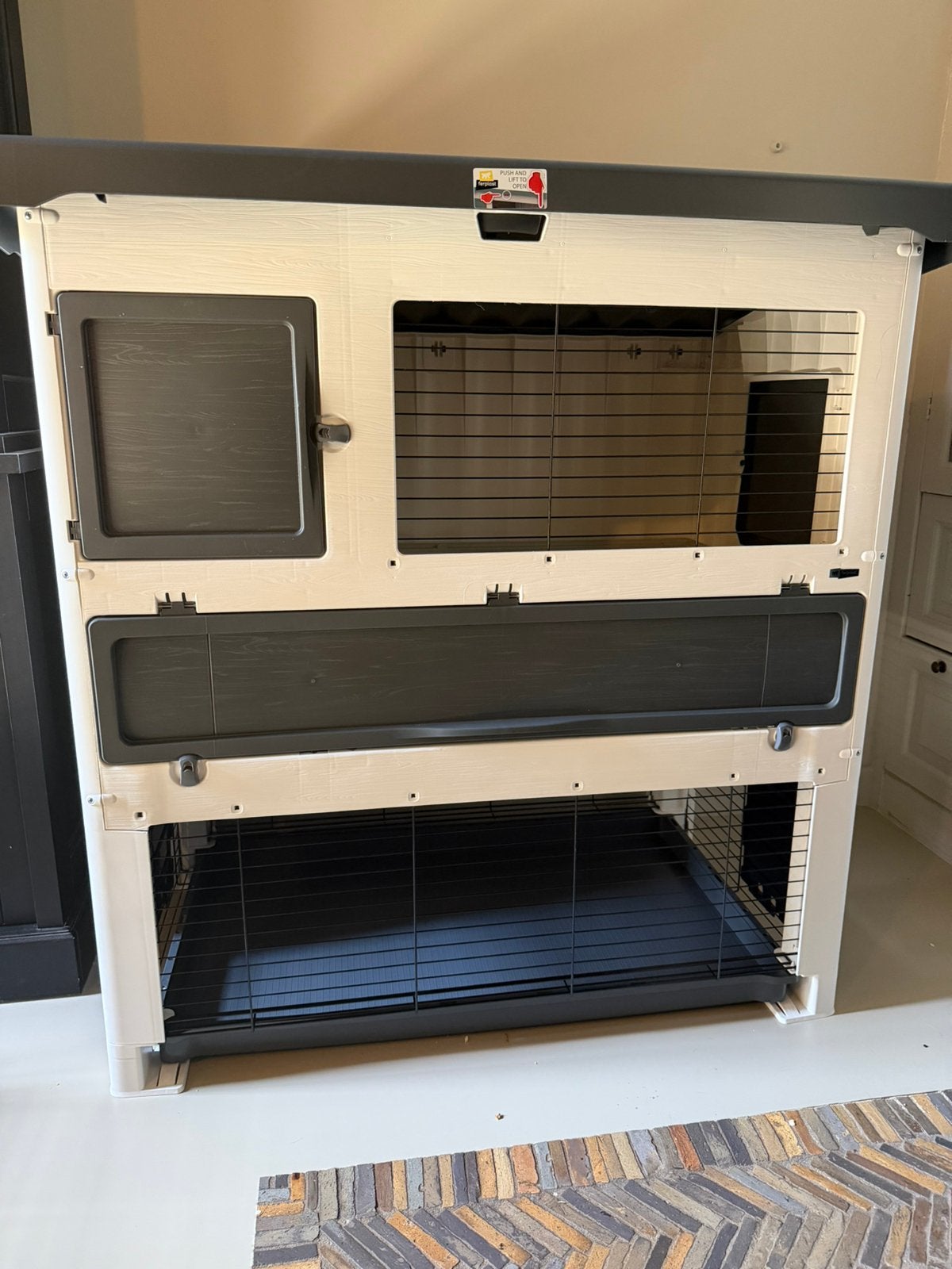 Konijnenhok, Dieren en Toebehoren, 110 cm of meer, Zo goed als nieuw, Hok, Cavia
