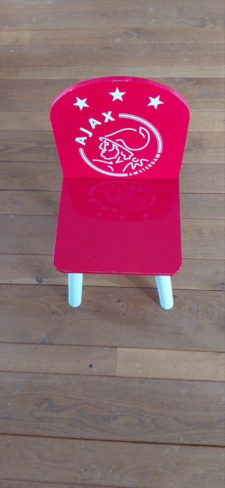 Ajax kinderstoeltje - rood met wit logo, Ophalen, Gebruikt, Stoel